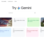 This is a picture of Gemini landing page.